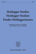 Heidegger Studies - Heidegger Studien - Etudes Hei