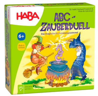 Haba 4912 - ABC Zauberduell, Lernspiel ab 6 Jahren zum Buchstabenlernen, perfektes Geschenk für Schulanfänger zur Einschulung, Reise- und Mitbringspiel