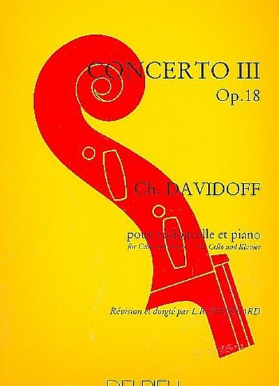 Concerto no.3 op.18pour violoncelle et piano