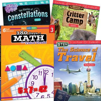 Learn-At-Home: Explore Math Bundle Grade 3: 4-Book Set