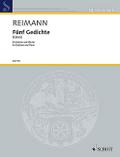 Fünf Gedichte von Paul Celan: Bariton und Klavier. (Edition Schott)