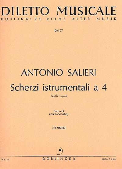 Scherzi instrumentali a quattro di stile fugatofür 2 Violinen, Viola und Violoncello
