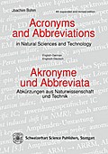 Acronyms and Abbreviations in Natural Science and 