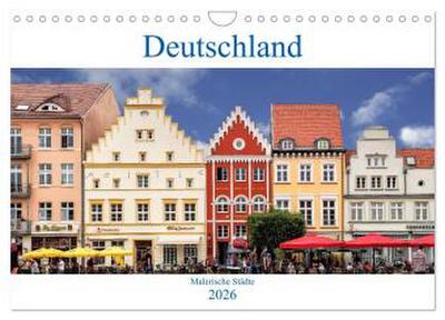 Deutschland - Malerische Städte (Wandkalender 2026 DIN A4 quer), CALVENDO Monatskalender