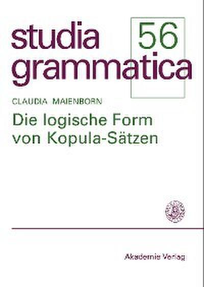 Die logische Form von Kopula-Sätzen