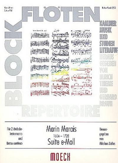 Suite e-Mollfür 2 Altblockflöten und Klavier