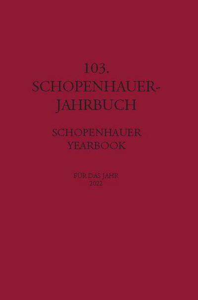 103. Schopenhauer Jahrbuch