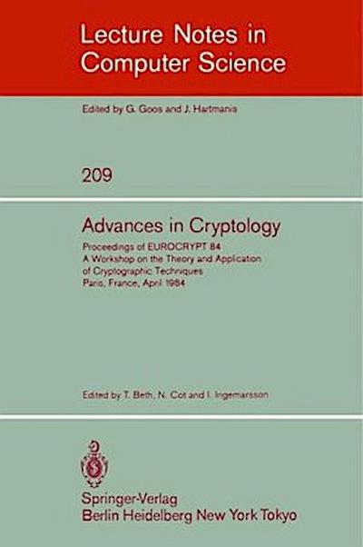 Advances in Cryptology