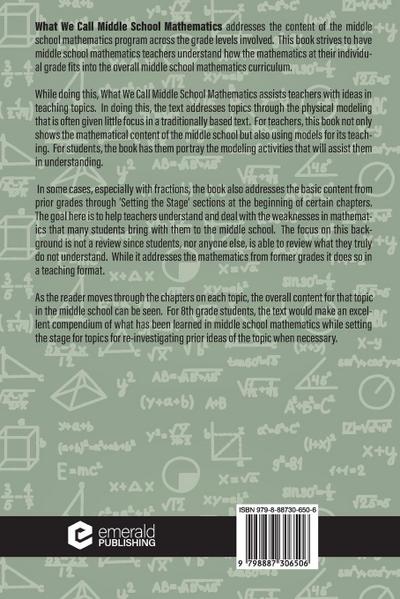 What We Call Middle School Mathematics