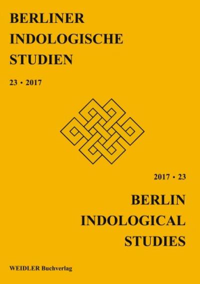 Berliner Indologische Studien, Band 23