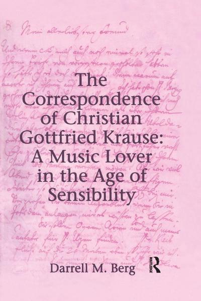 The Correspondence of Christian Gottfried Krause