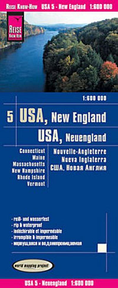 World Mapping Project USA 05 Neuengland 1 : 600 000