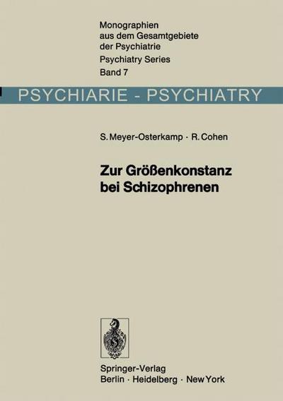 Zur Größenkonstanz bei Schizophrenen