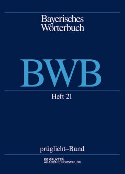 Bayerisches Wörterbuch (BWB) prüglicht - Bund