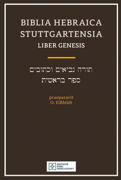 Biblia Hebraica Stuttgartensia (Bhs), Liber Genesis (Softcover)