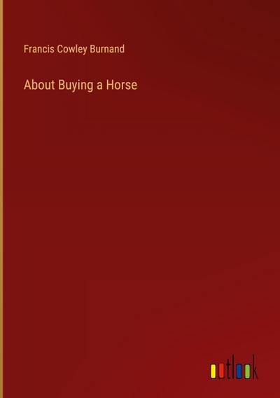About Buying a Horse