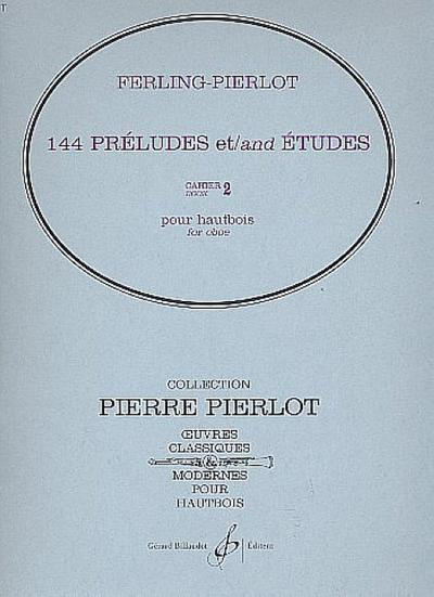 144 préludes et études vol.2pour hautbois ou saxophone