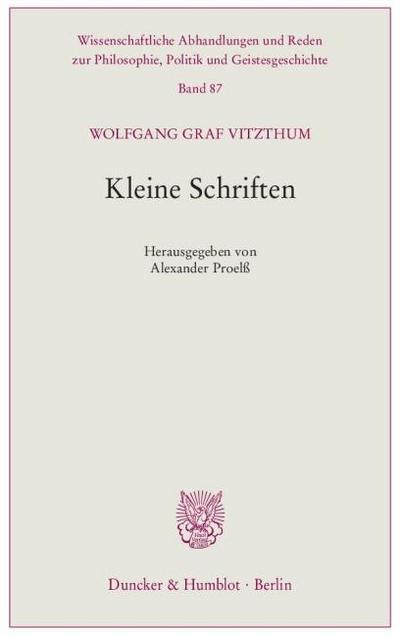 Kleine Schriften