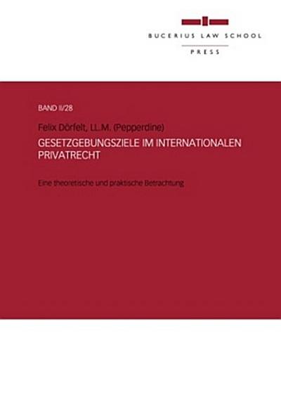 Gesetzgebungsziele im Internationalen Privatrecht