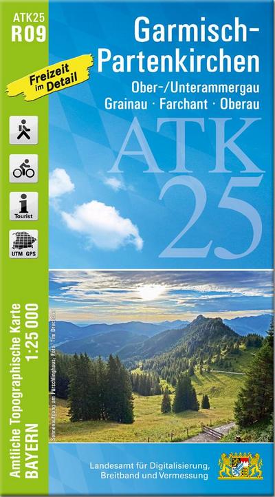 ATK25-R09 Garmisch-Partenkirchen (Amtliche Topographische Karte 1:25000)