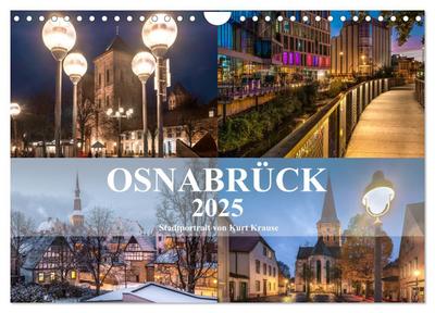 Stadtportrait Osnabrück (Wandkalender 2025 DIN A4 quer), CALVENDO Monatskalender