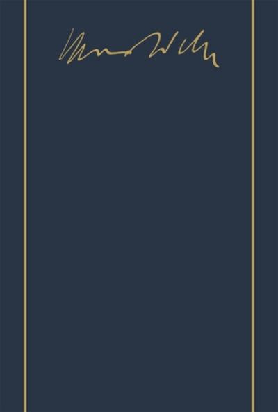 Max Weber-Gesamtausgabe