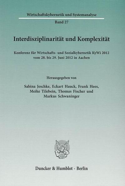 Interdisziplinarität und Komplexität