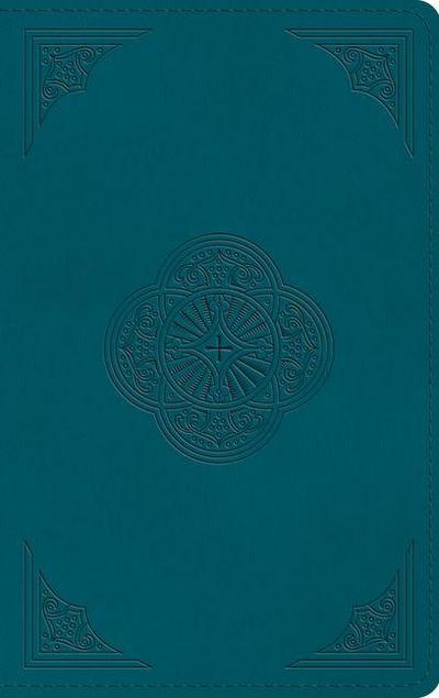 ESV Thinline Bible, Red Letter (Trutone, Deep Teal, Rotunda Design)