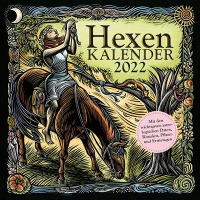 Hexenkalender 2022: Wandkalender/Broschürenkalender-30 x 30 cm