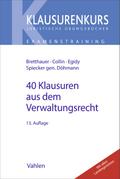 40 Klausuren aus dem Verwaltungsrecht