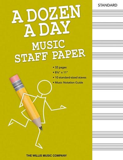 Burnam, E: Dozen a Day - Music Staff Paper