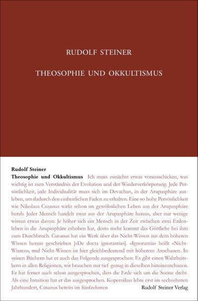Theosophie und Okkultismus