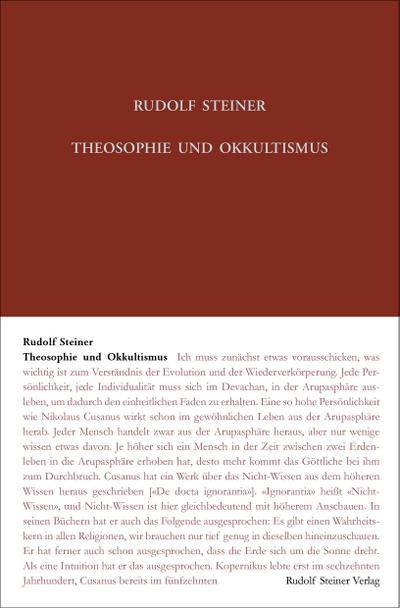 Theosophie und Okkultismus