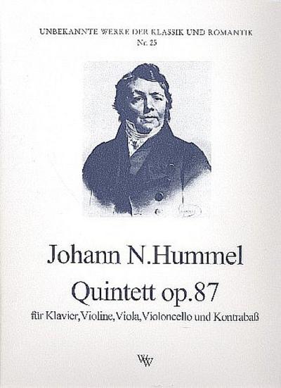 Quintett op.87 für Klavier, Violine,Viola, Violoncello und Kontrabaß