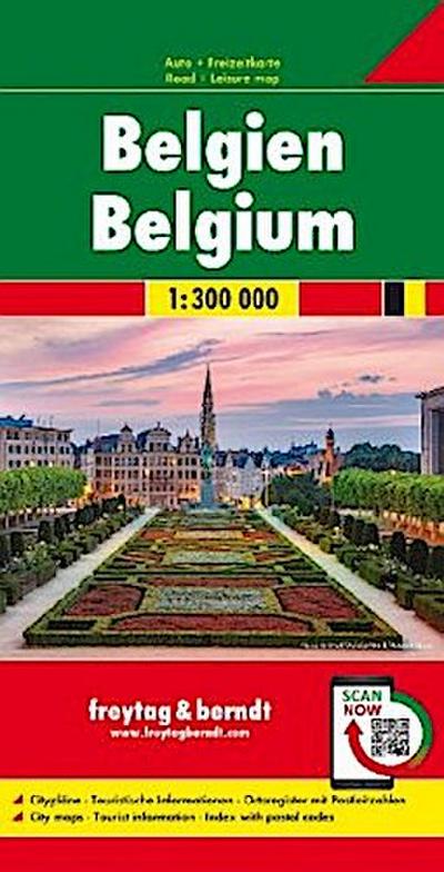 Belgien, Autokarte 1:300.000