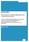 Modernität des Landtagswahlkampfes 2001 in Baden-Württemberg