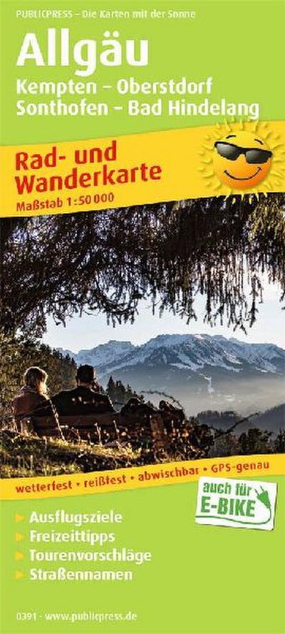 Allgäu, Kempten - Oberstdorf, Sonthofen - Bad Hindelang 1 : 50 000