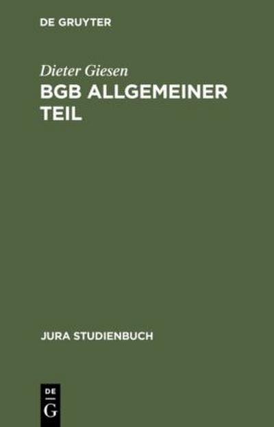 BGB Allgemeiner Teil