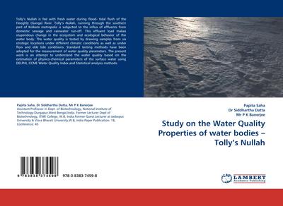 Study on the Water Quality Properties of water bodies - Tolly’s Nullah