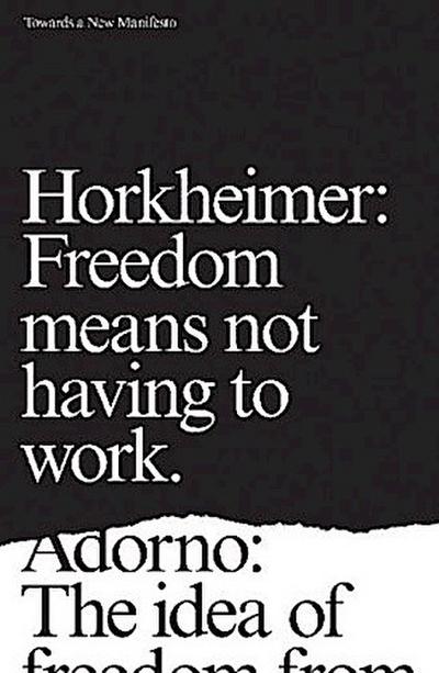 Towards a New Manifesto