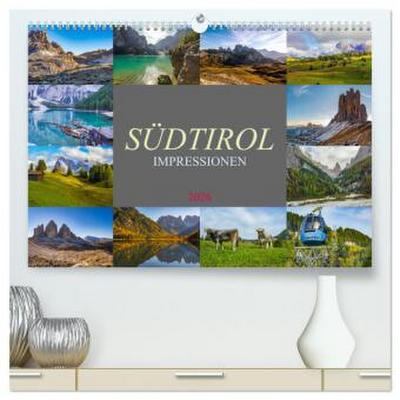 Südtirol Impressionen (hochwertiger Premium Wandkalender 2026 DIN A2 quer), Kunstdruck in Hochglanz
