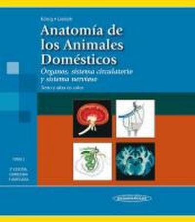Anatomía de los animales domésticos. Tomo 2. Órganos, sistema circulatorio y sistema nervioso. Texto y atlas color