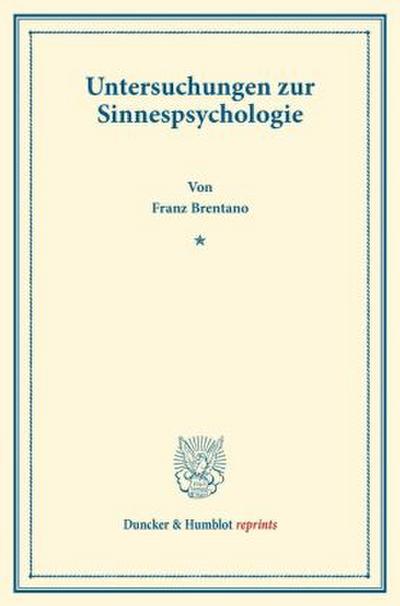 Untersuchungen zur Sinnespsychologie