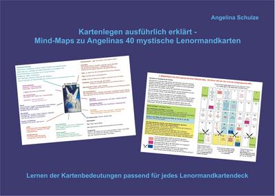 Kartenlegen ausfürhlich erklärt - Mind-Maps zu Angelinas 40 mystische Lenormandkarten