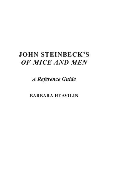 John Steinbeck’s of Mice and Men