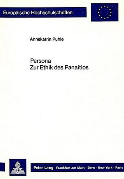 Persona. Zur Ethik des Panaitios
