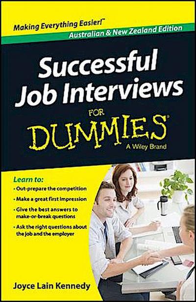 Successful Job Interviews For Dummies - Australia / NZ, Australian and  New Zeal