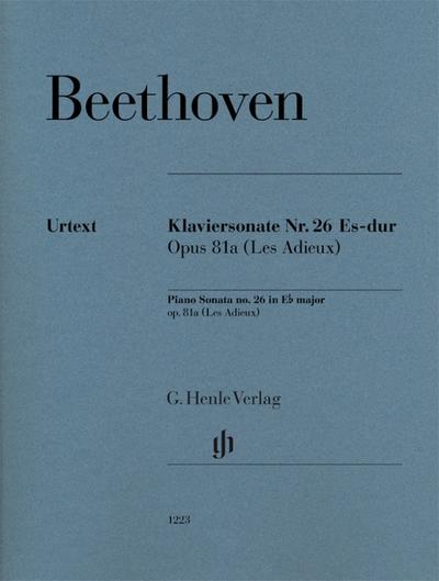 Klaviersonate Nr. 26 Es-dur op. 81a (Les Adieux). Revidierte Ausgabe von HN 723