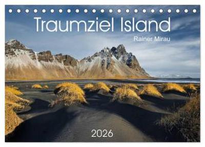 Traumziel Island 2026 (Tischkalender 2026 DIN A5 quer), CALVENDO Monatskalender