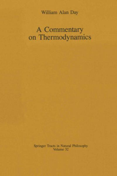 A Commentary on Thermodynamics